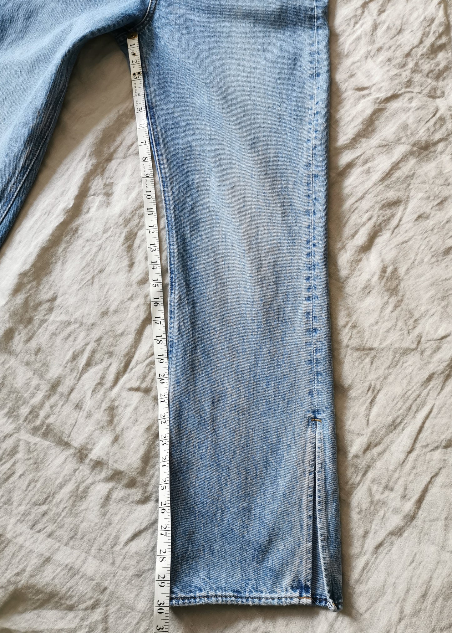 Denim Forum "The Joni High Rise Loose 32L" Organic Cotton Jeans (29)