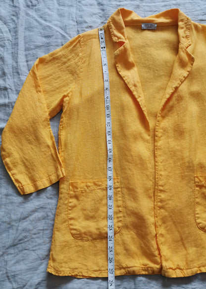 Sunny Studio Paris Linen Blazer (S/M)