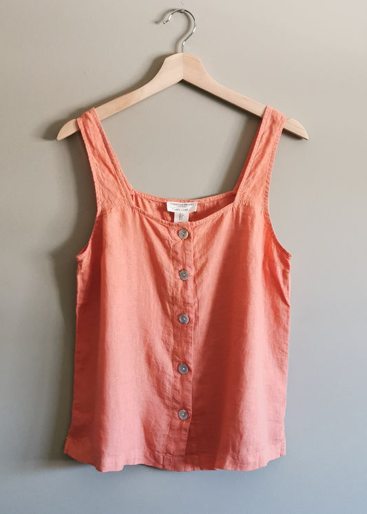 Christian Siriano Linen Top (S) NWT