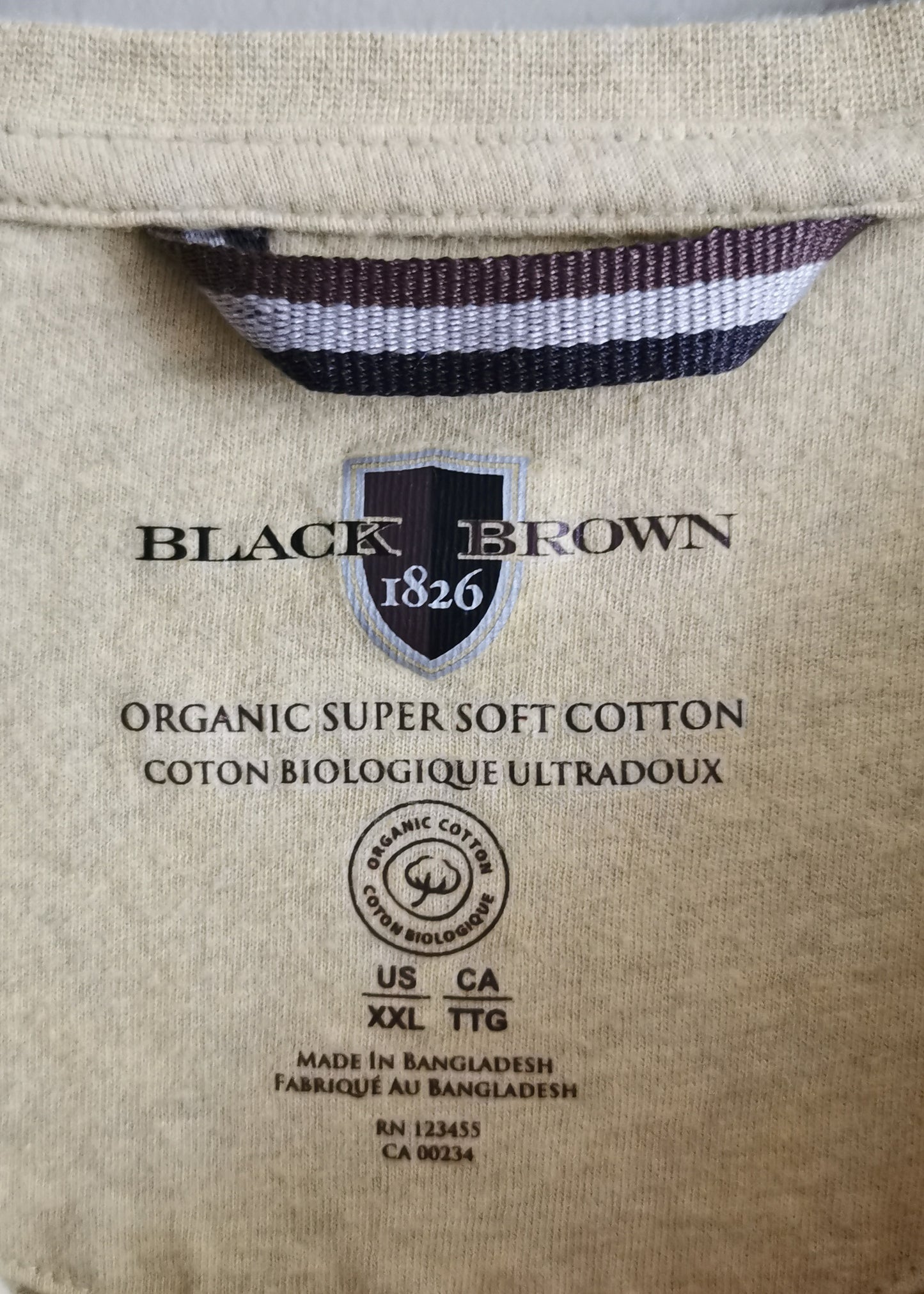Black Brown 1826 Organic Cotton Shirt (XXL)*