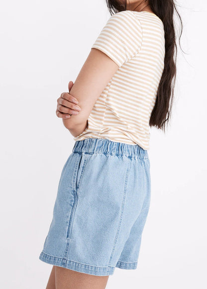 Madewell Denim Easy Pull-On Shorts (M)