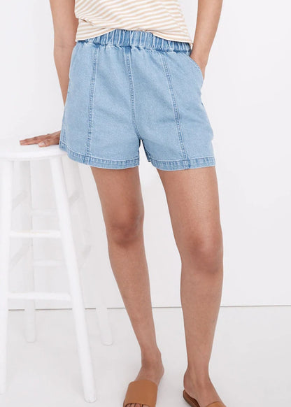 Madewell Denim Easy Pull-On Shorts (M)