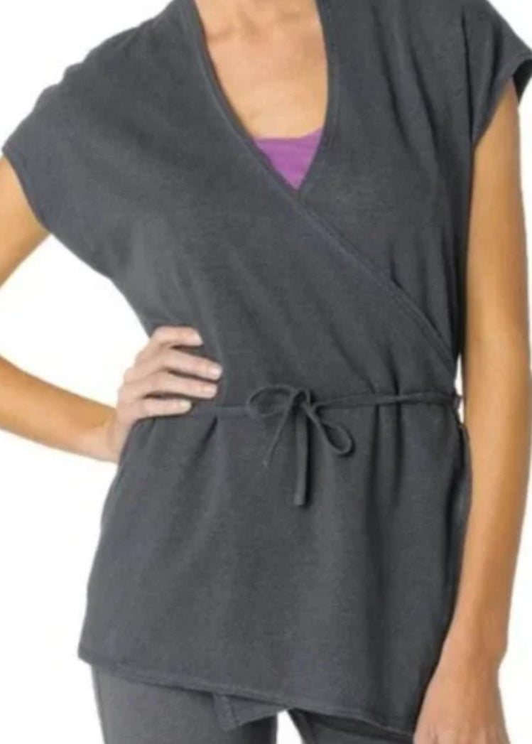 Prana Hemp & Organic Cotton Wrap Top (S)